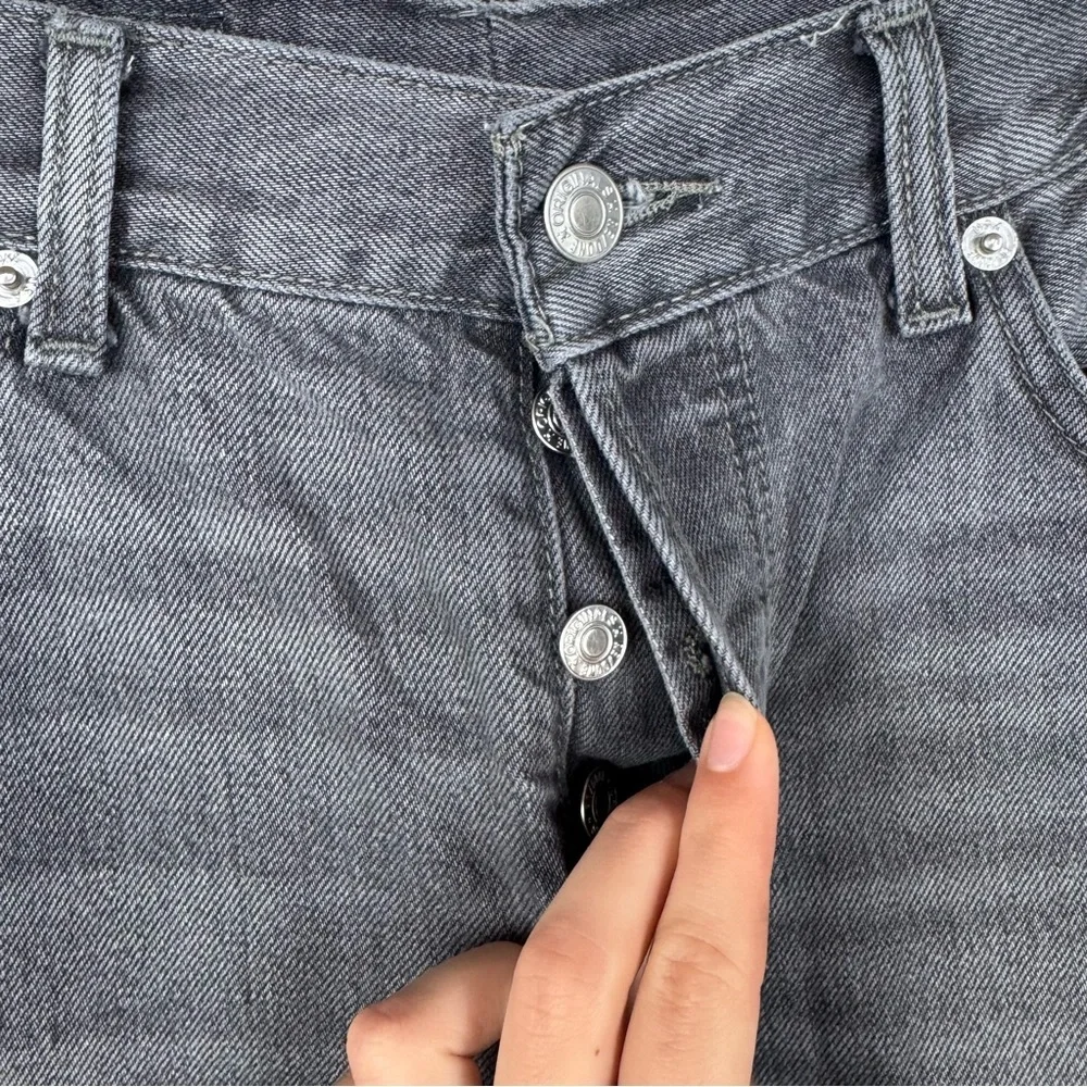 Levi's Re/Done Gray Easy Straight Button Fly Denim Jeans
